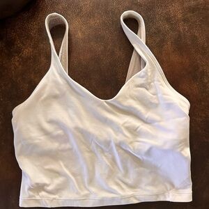 White Lululemon align tank
